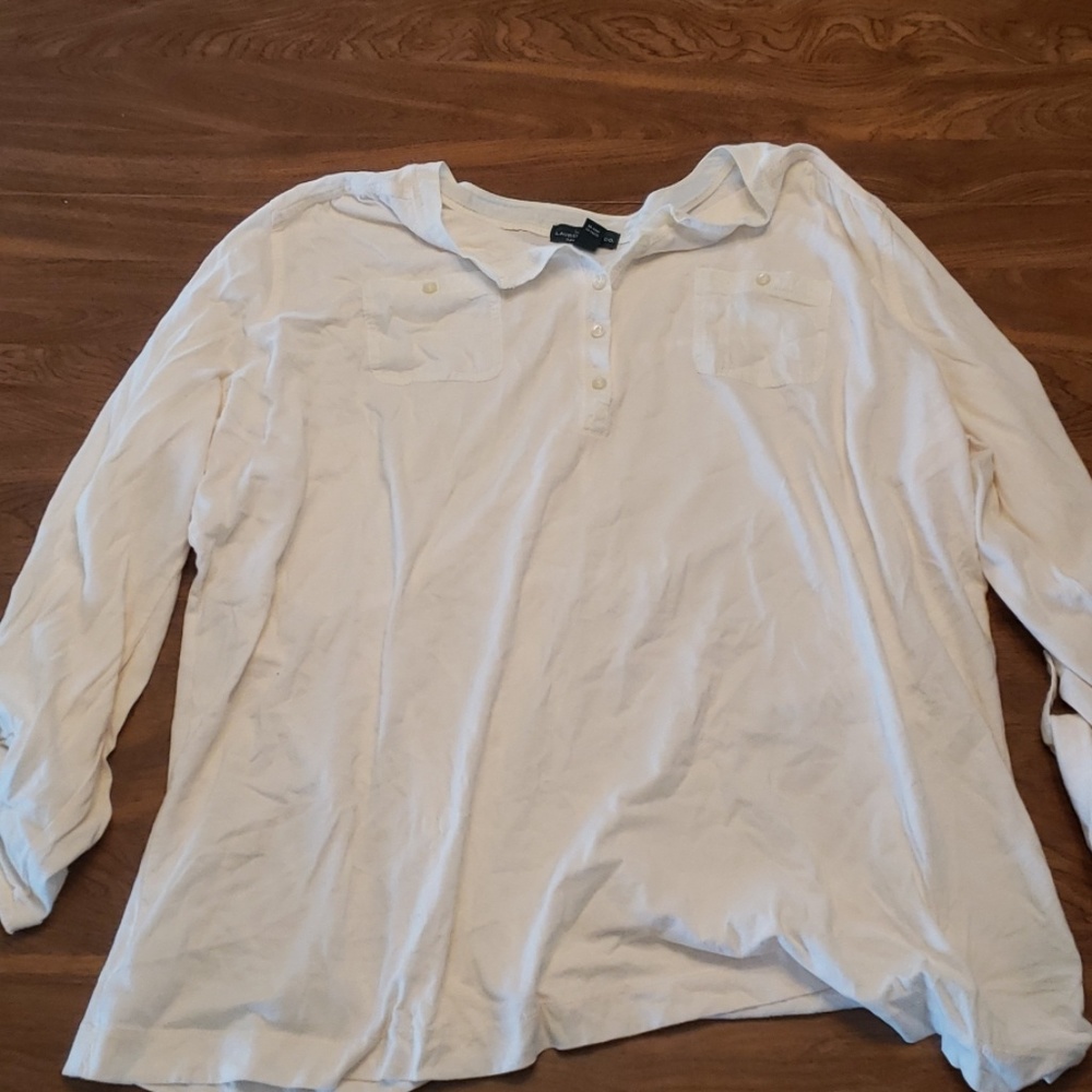Lauren Jean's Co white tunic